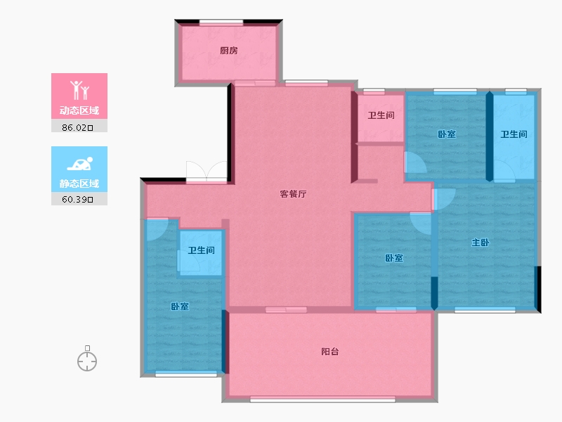 河南省-驻马店市-巨源壹号院-132.11-户型库-动静分区