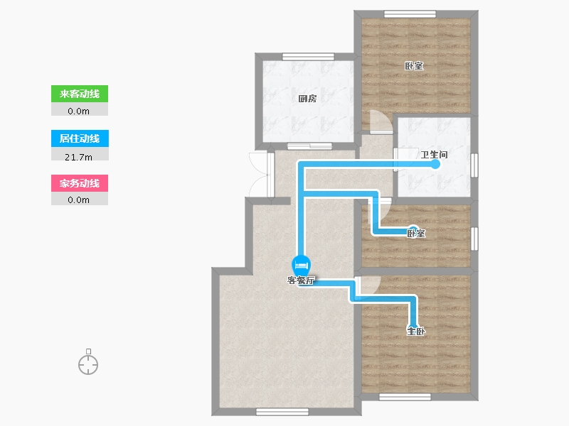 黑龙江省-哈尔滨市-桃源壹品-86.30-户型库-动静线