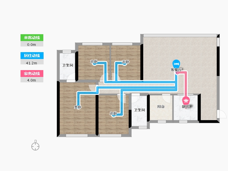 四川省-绵阳市-邦泰臻境-106.27-户型库-动静线