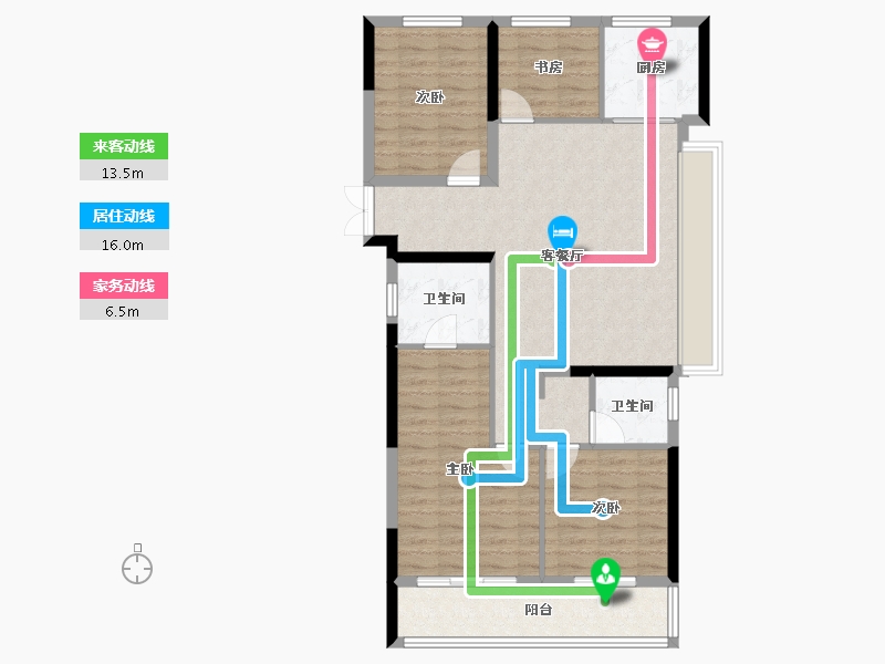 浙江省-绍兴市-振东康居-97.02-户型库-动静线