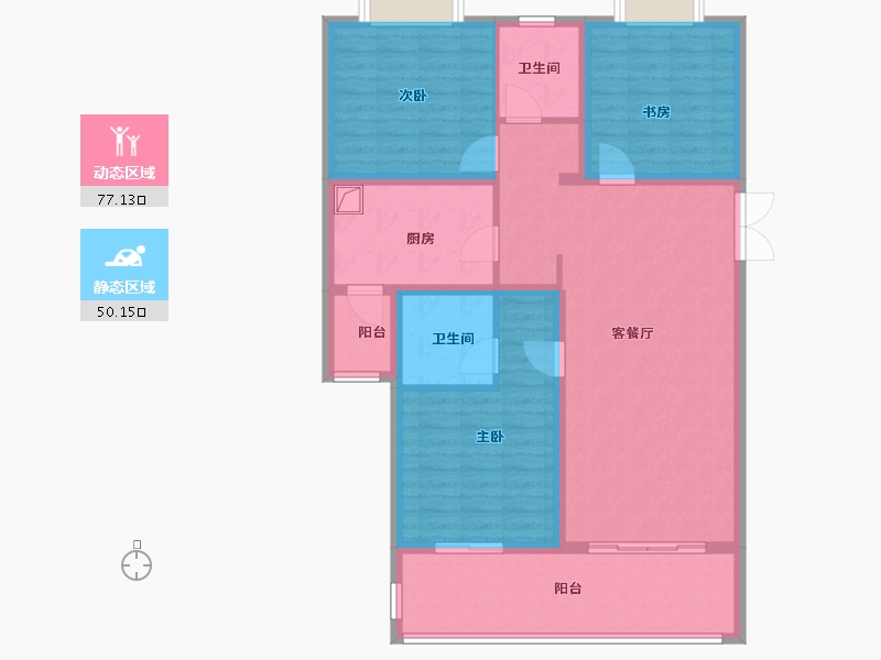 海南省-海口市-海府大院-114.40-户型库-动静分区