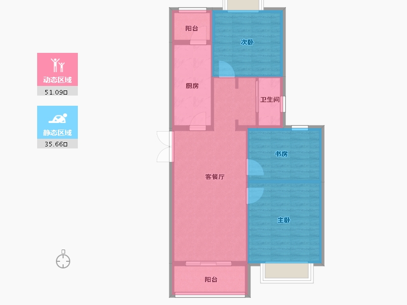 海南省-海口市-海府大院-78.40-户型库-动静分区