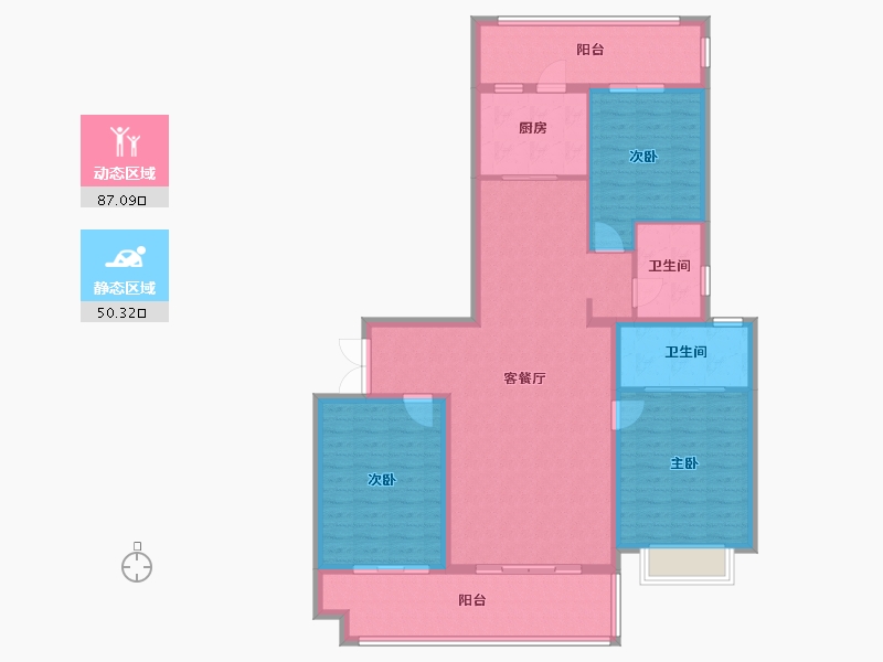 海南省-海口市-海府大院-124.80-户型库-动静分区