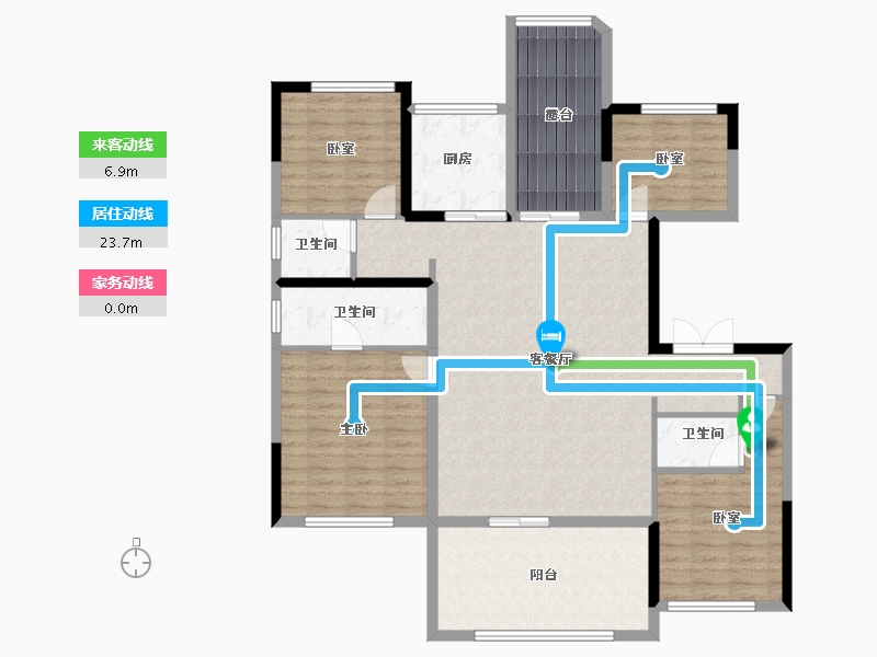 河南省-驻马店市-巨源壹号院-130.31-户型库-动静线