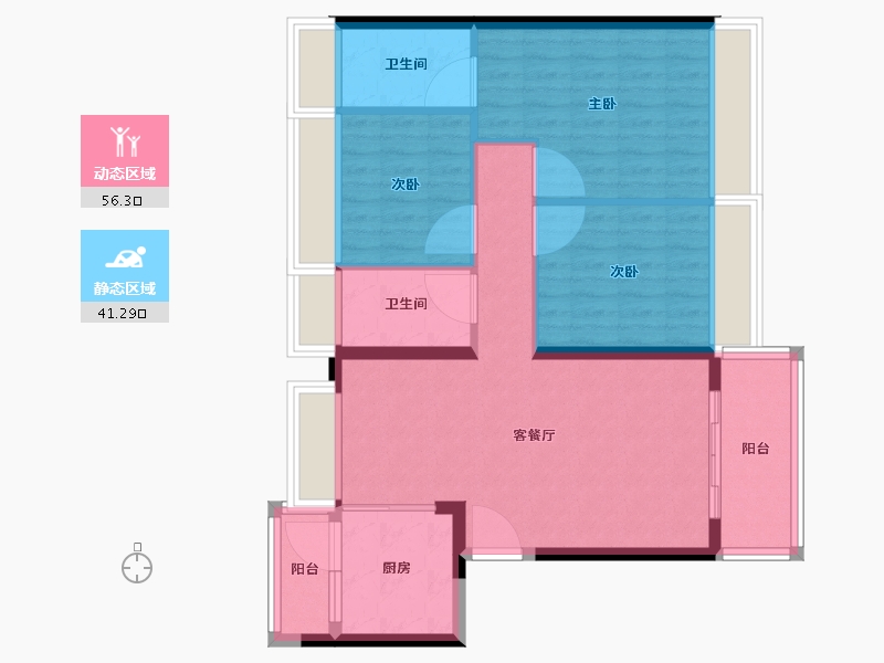 广东省-深圳市-京基宸悦府-88.01-户型库-动静分区