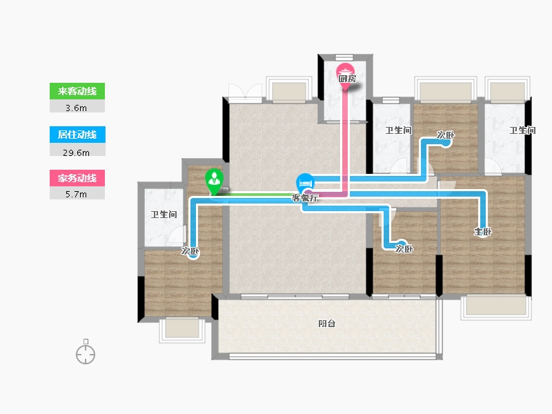 江西省-赣州市-蓉江御府-132.00-户型库-动静线