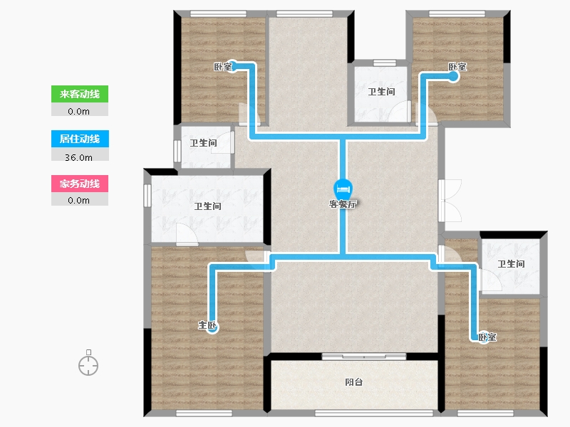 浙江省-杭州市-建杭霞映锦绣里-156.24-户型库-动静线