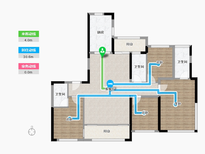 福建省-福州市-建发瑞云-135.21-户型库-动静线