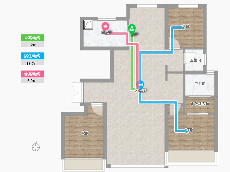 河北省-秦皇岛市-玺悦台-84.13-户型库-动静线