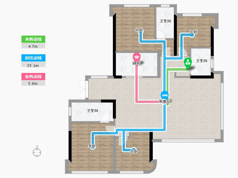 福建省-福州市-榕发誉湖-128.00-户型库-动静线