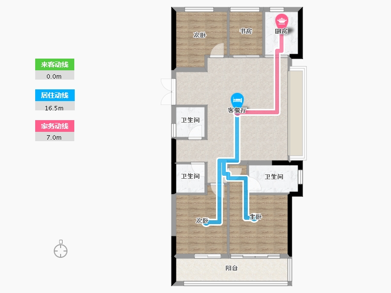 浙江省-绍兴市-振东康居-96.45-户型库-动静线