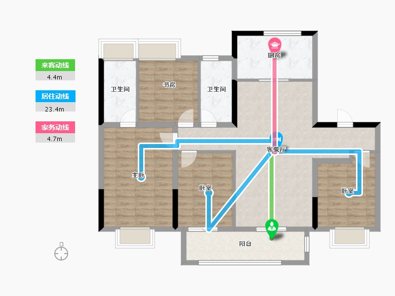 江苏省-徐州市-大华·岚翠-112.05-户型库-动静线