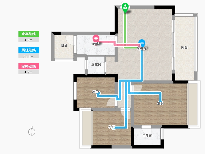 四川省-成都市-国投天樾云宸-85.00-户型库-动静线