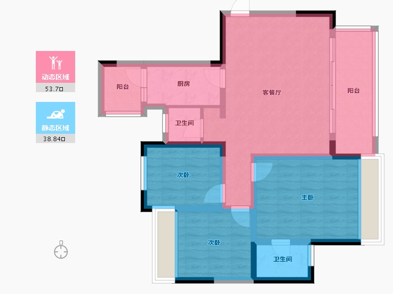 四川省-成都市-国投天樾云宸-85.00-户型库-动静分区