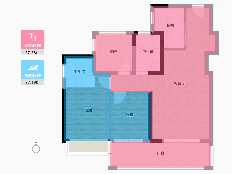 广东省-肇庆市-城投星悦四季-71.83-户型库-动静分区