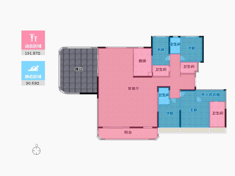 安徽省-芜湖市-伟星翡翠森林-305.60-户型库-动静分区