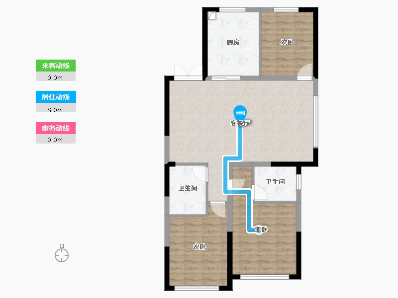 黑龙江省-黑河市-东海明珠-100.30-户型库-动静线