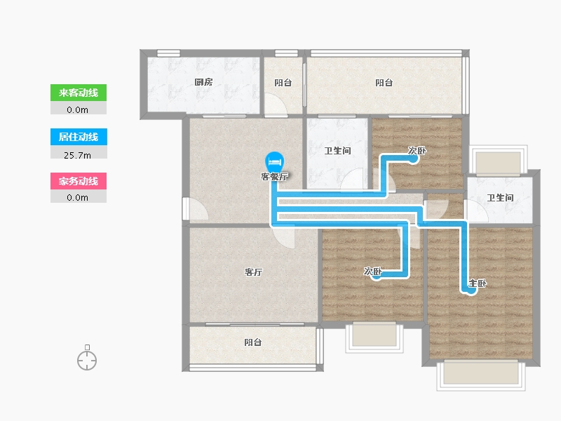 广东省-深圳市-海龙苑-105.00-户型库-动静线