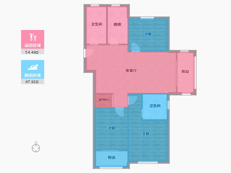 上海-上海市-安亭瑞仕锦庭-122.00-户型库-动静分区