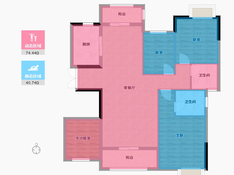 福建省-龙岩市-悦勤未来城-105.38-户型库-动静分区