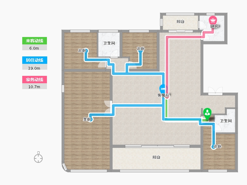 浙江省-杭州市-招商杭著臻邸-190.22-户型库-动静线