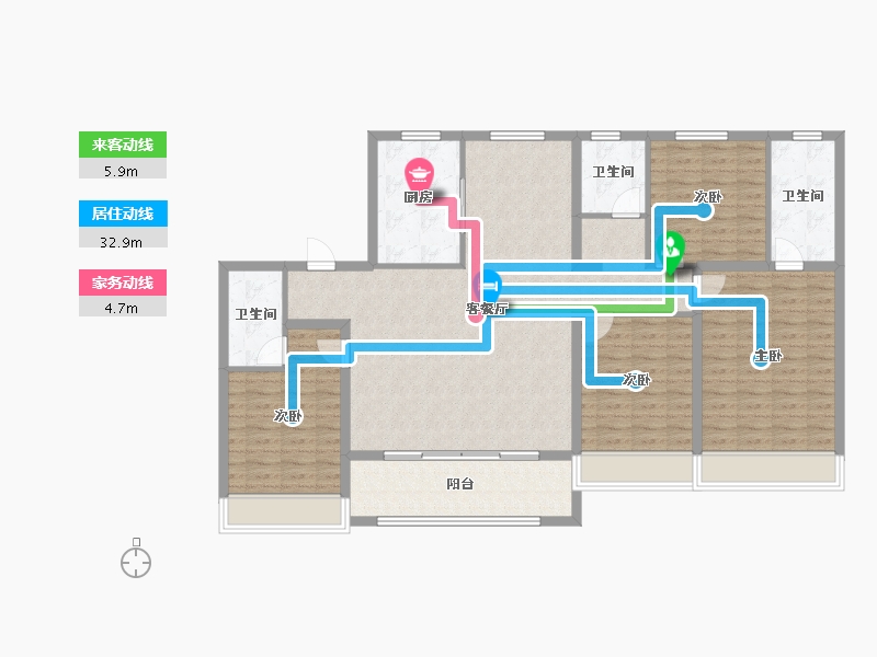 山东省-济南市-中建大学里-136.00-户型库-动静线