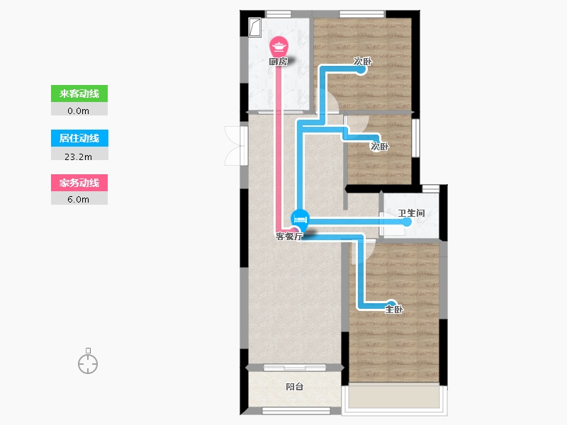 河南省-郑州市-阳光城3号综合楼-76.00-户型库-动静线