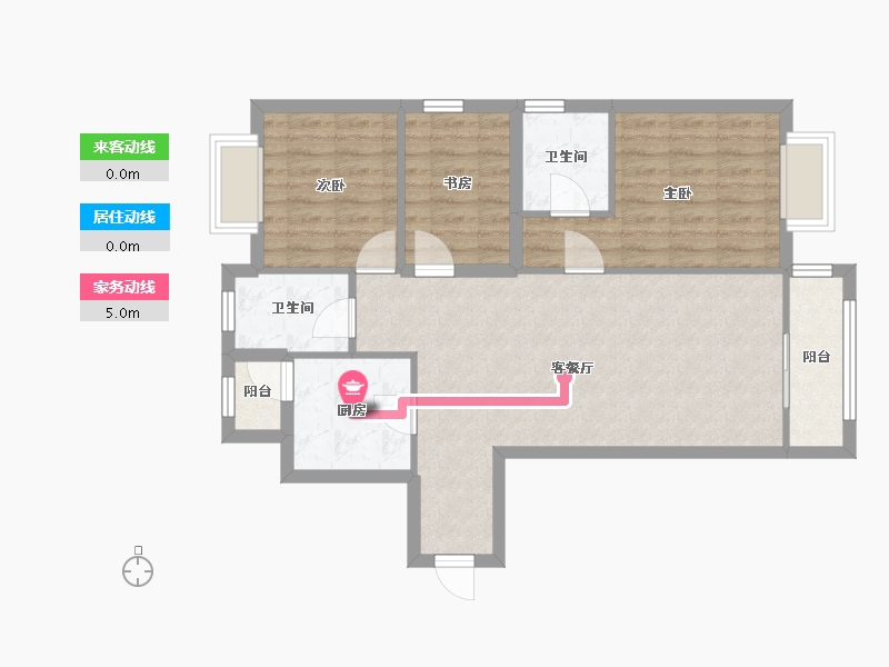 浙江省-杭州市-杭州新世界中心-116.00-户型库-动静线