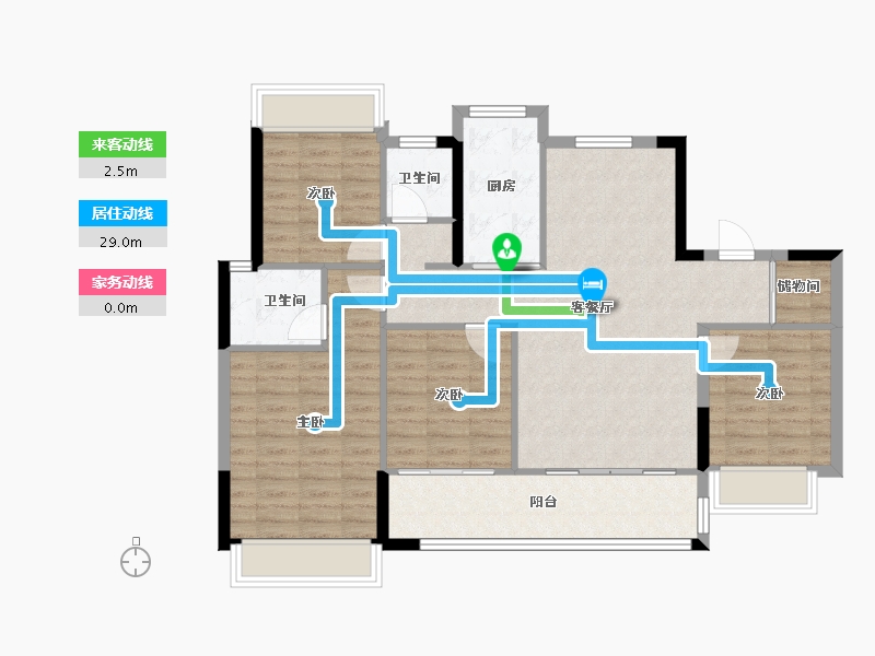 广西壮族自治区-柳州市-建发央玺-101.60-户型库-动静线