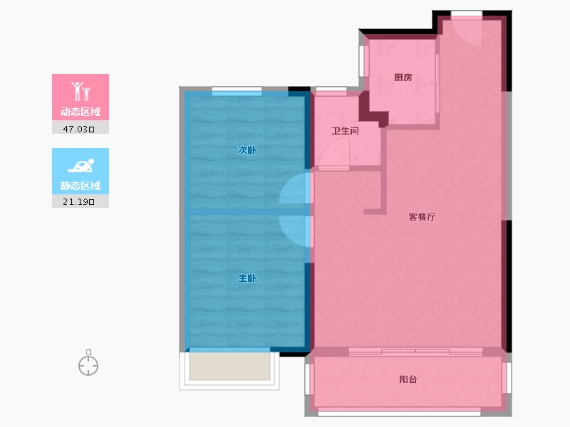 陕西省-榆林市-泰发祥·云樾-61.28-户型库-动静分区