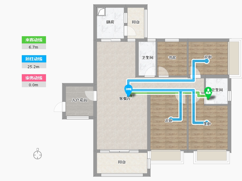 广东省-梅州市-泰宏·幸福里-101.27-户型库-动静线