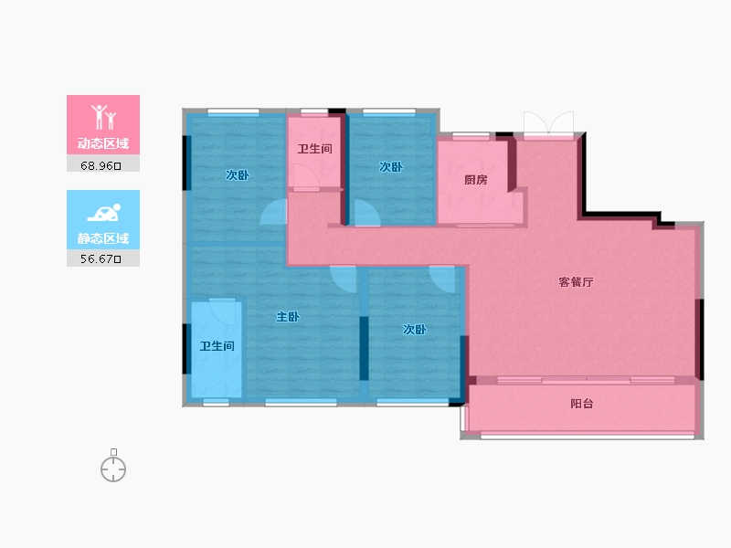 四川省-成都市-新希望长粼府-114.07-户型库-动静分区