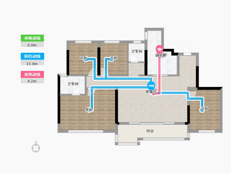 四川省-成都市-龙湖西宸御湖境-120.69-户型库-动静线