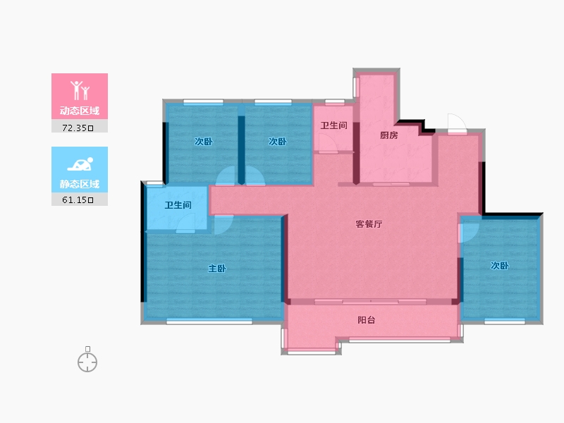 四川省-成都市-龙湖西宸御湖境-120.69-户型库-动静分区