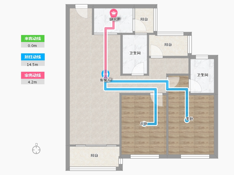 广东省-惠州市-中洲半岛城邦-四期-76.47-户型库-动静线