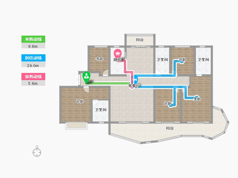 山西省-运城市-大运外滩玺园-232.80-户型库-动静线