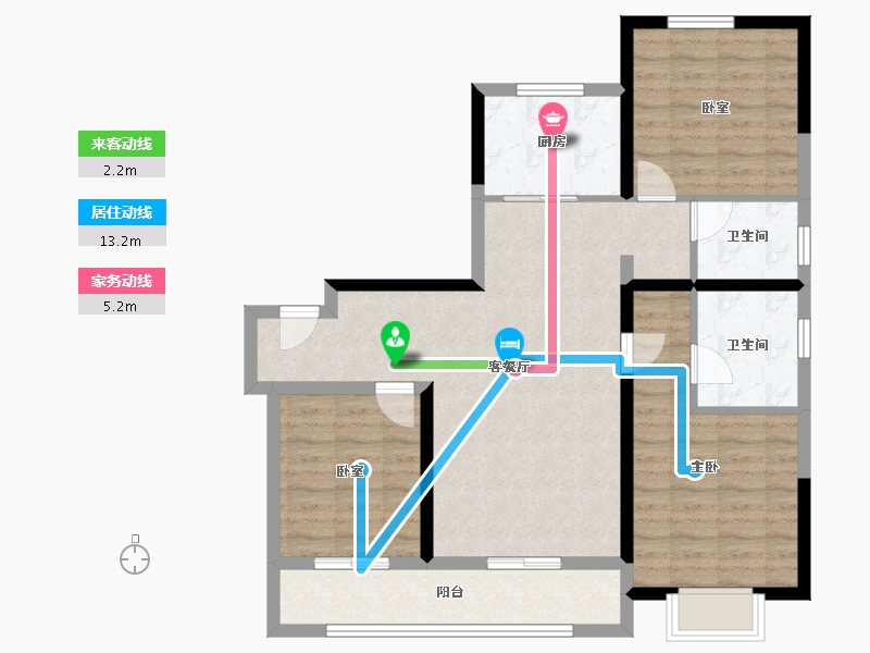 山东省-济南市-能建紫郡兰园-91.20-户型库-动静线