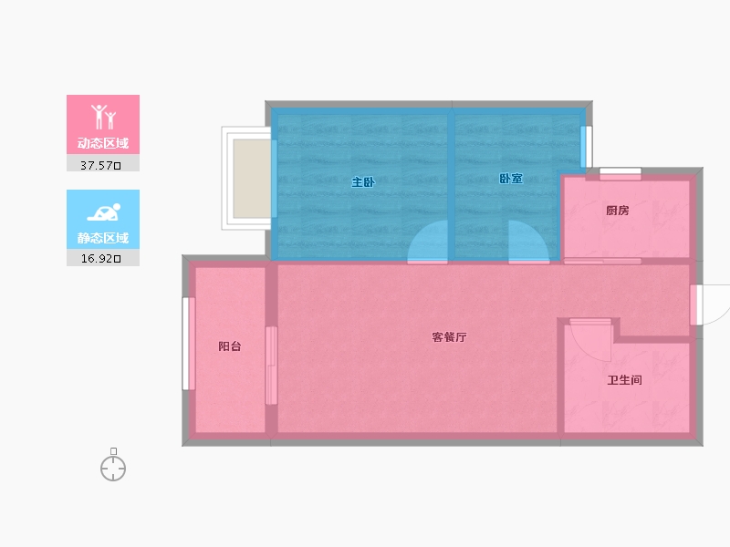 福建省-福州市-馨朗庭-52.00-户型库-动静分区