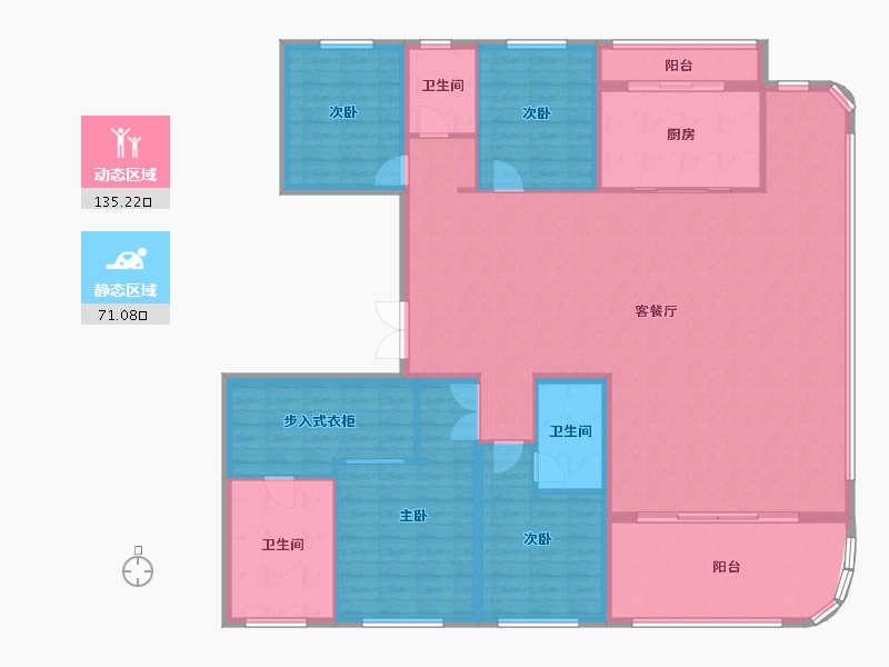 浙江省-杭州市-招商杭著臻邸-190.39-户型库-动静分区