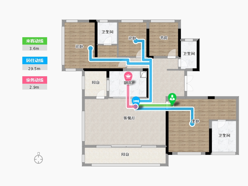 四川省-成都市-保利天府瑧悦-157.38-户型库-动静线