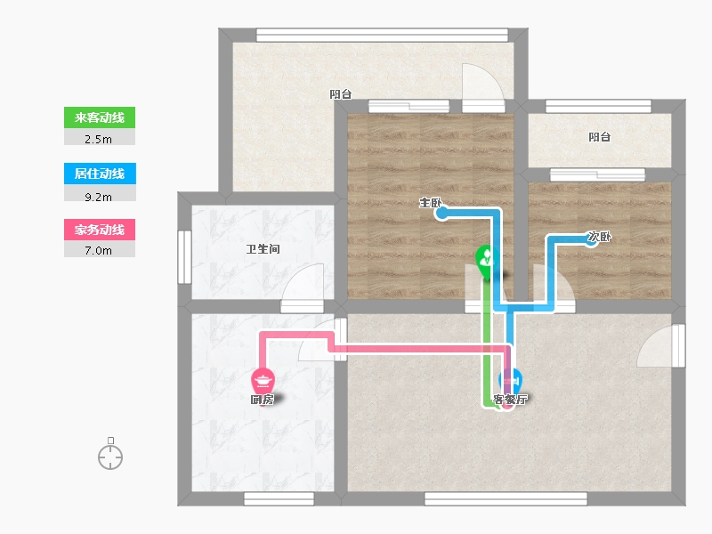 湖北省-十堰市-一东园小区-62.40-户型库-动静线