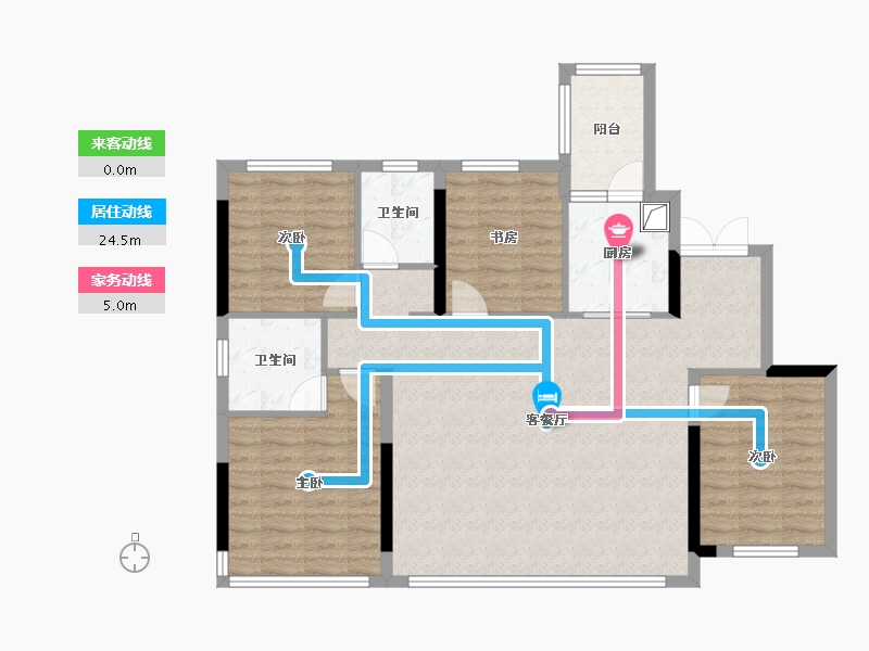 四川省-成都市-保利天府瑧悦-103.69-户型库-动静线