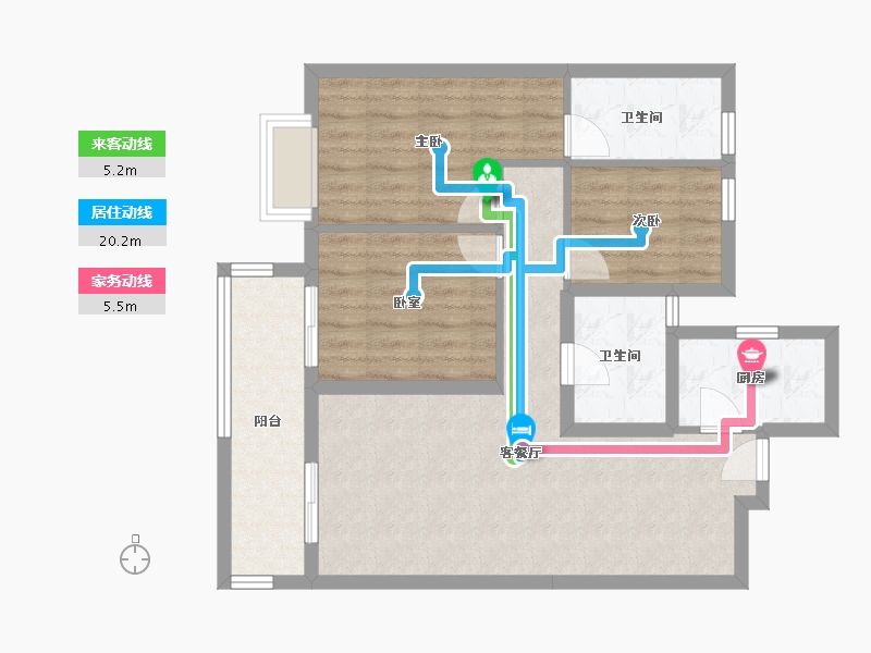 湖北省-武汉市-阳光-24.00-户型库-动静线