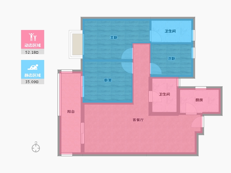 湖北省-武汉市-阳光-24.00-户型库-动静分区