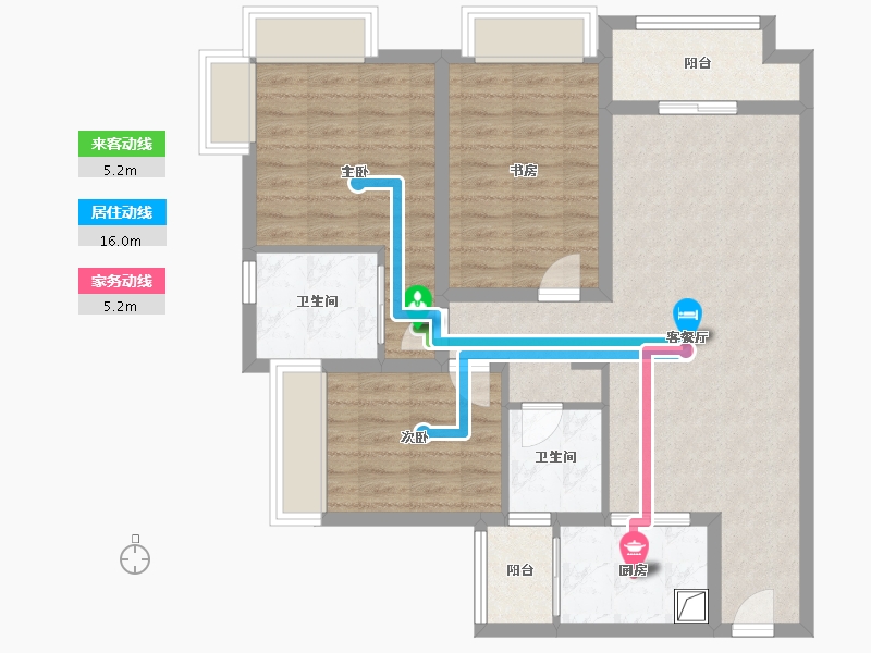 广东省-佛山市-乐从保利拉菲公园里-115.00-户型库-动静线