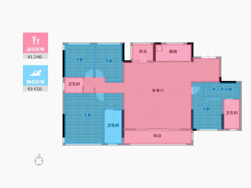 四川省-成都市-中交锦江颂-145.30-户型库-动静分区