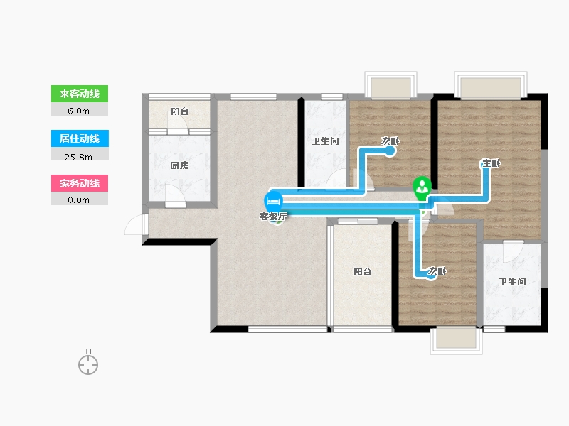 四川省-成都市-润弘丽都-111.43-户型库-动静线