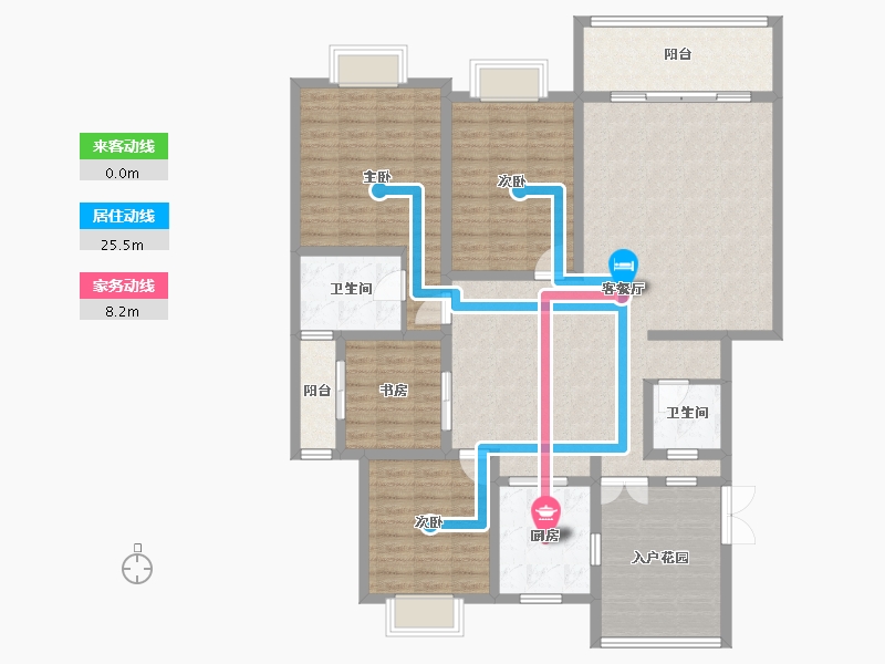 四川省-成都市-和韵美联墅-140.82-户型库-动静线