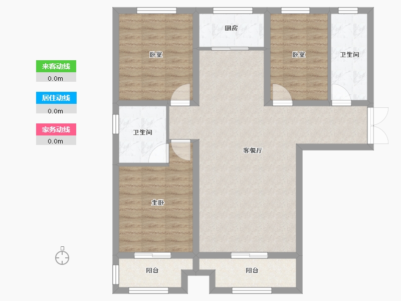 河南省-安阳市-翰林华府小区-90.00-户型库-动静线