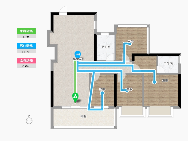 广东省-广州市-越秀·万博城-82.40-户型库-动静线